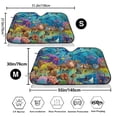 thumbnail image 3 of Balery Sea World Windshield Sun Shade, Car Front Window Sunshade Cover ,Automotive Interior Portected Blocks Uv Rays For Car Pickup Truck Suv Accessories- Small, 3 of 7