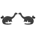 thumbnail image 4 of Handmade Diplodocus earrings Cute dinosaur stud animal earrings for women's stylish jewelry, 4 of 4