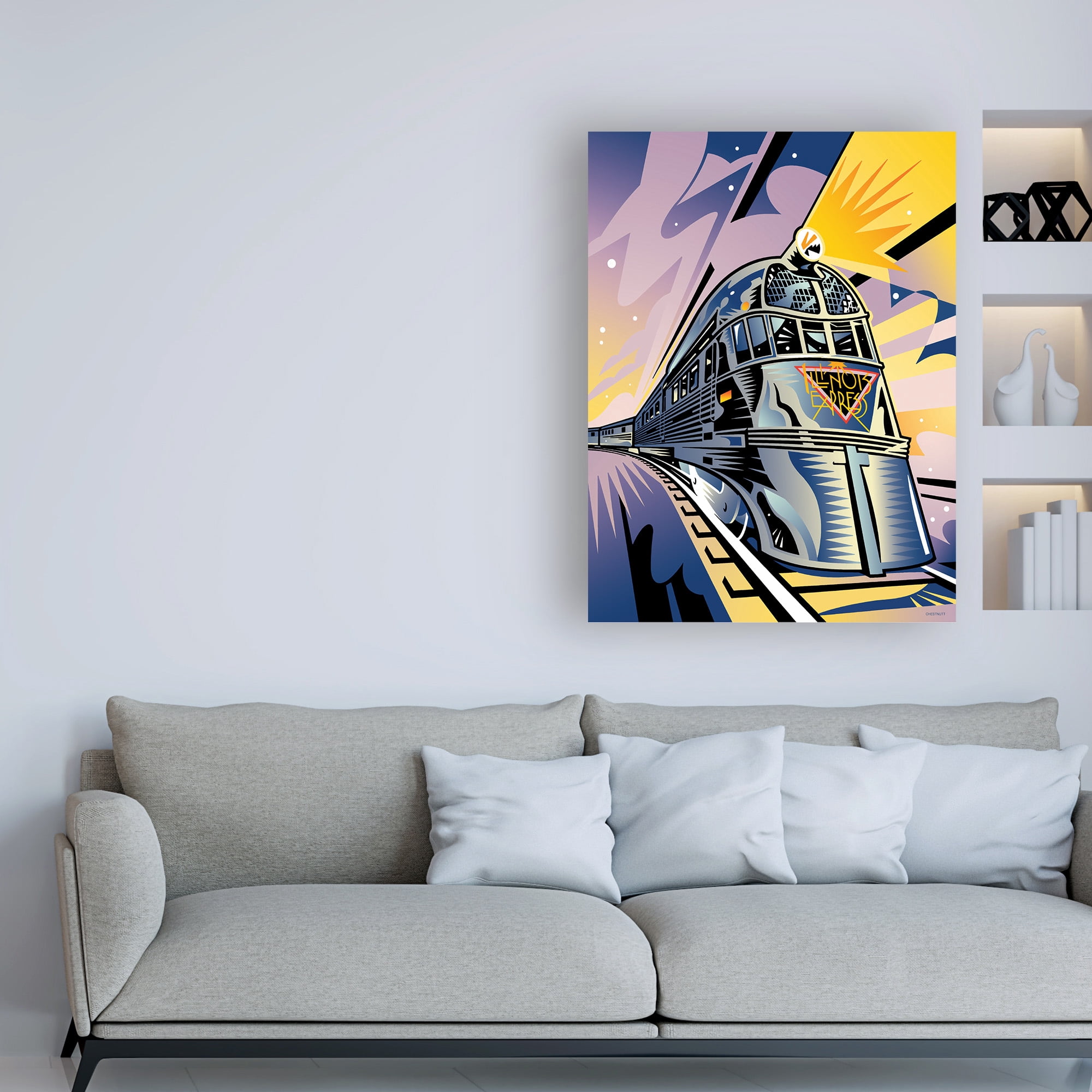 Trademark Fine Art 'Pioneer Zephyr' Canvas Art by David Chestnutt
