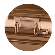 Titan Casket, Era Series Stainless Steel Funeral Casket in Copper