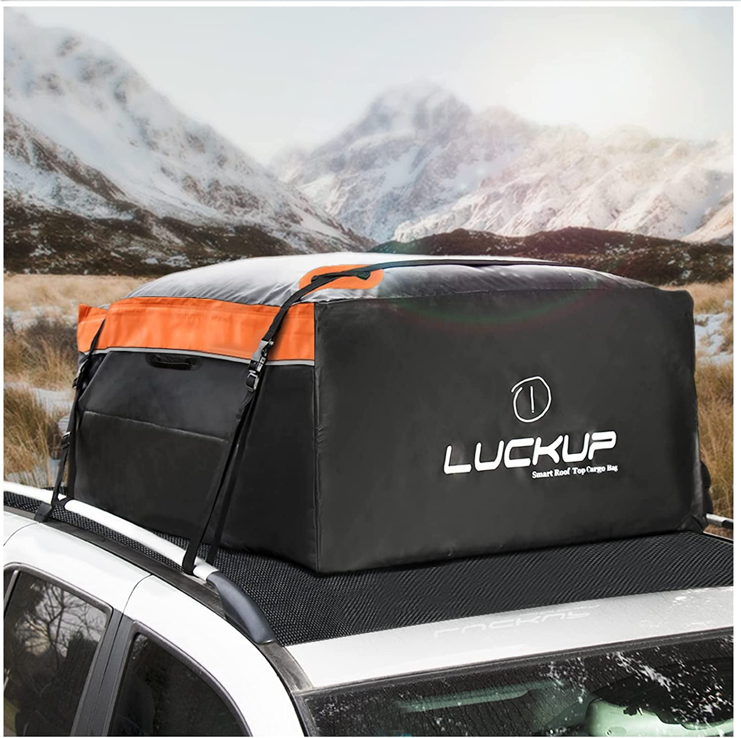 Rooftop Cargo Carrier Waterproof Soft Rooftop Cargo Bag Without Roof Rack Roof Luggage Rack Storage for Vehicle SUV Rooftop Carrier with Hooks Storage Bag for Trip Walmart