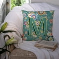 thumbnail image 3 of Monogram Letter Circle Circle Alphabet Fabric Decorative Pillow, 3 of 4