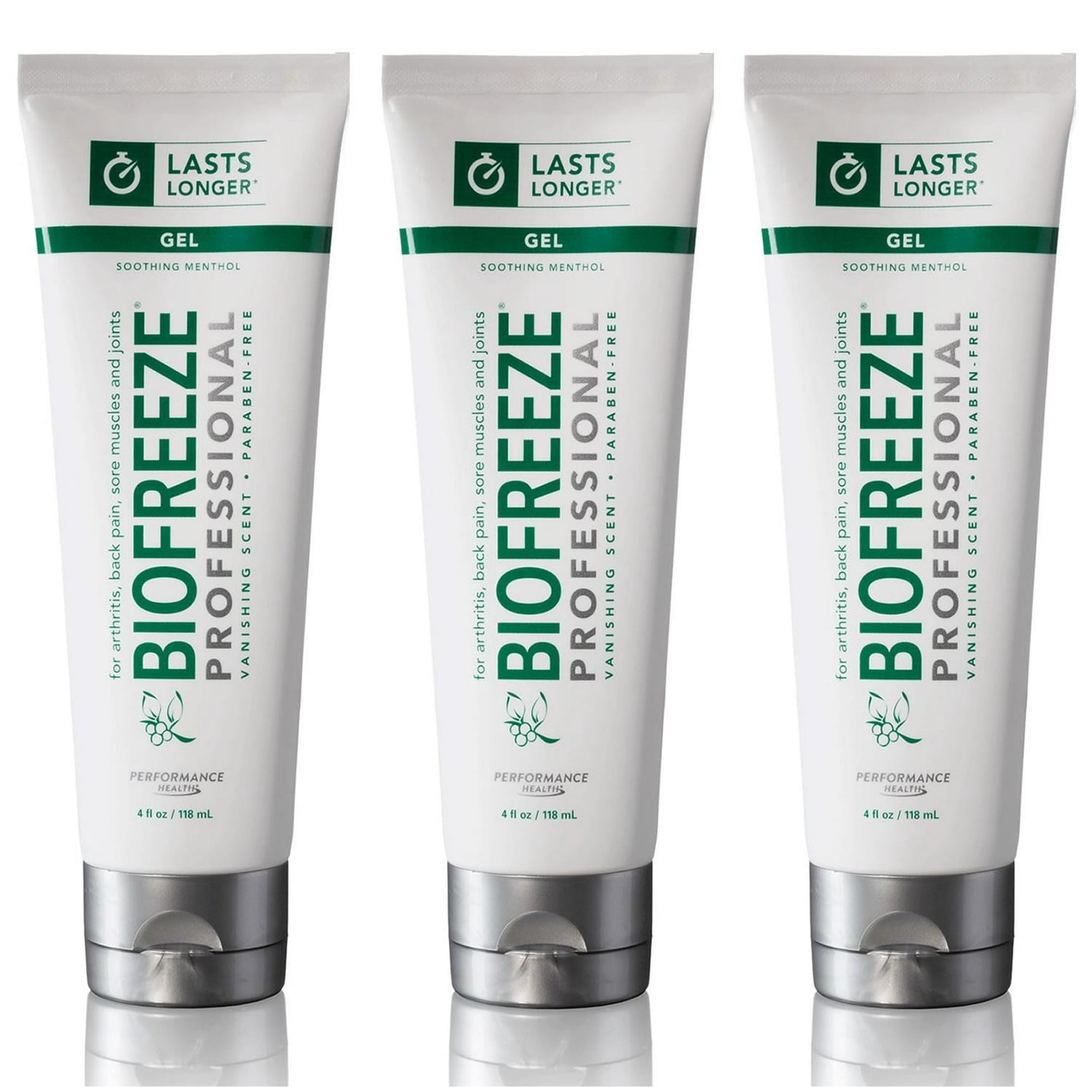 Pack of 3 Biofreeze Professional Gel 4 Oz Tube