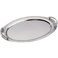 thumbnail image 2 of Leeber 73028 Elegance Oval Stainless Steel Tray with Handles, 22 x 13 in., 2 of 2