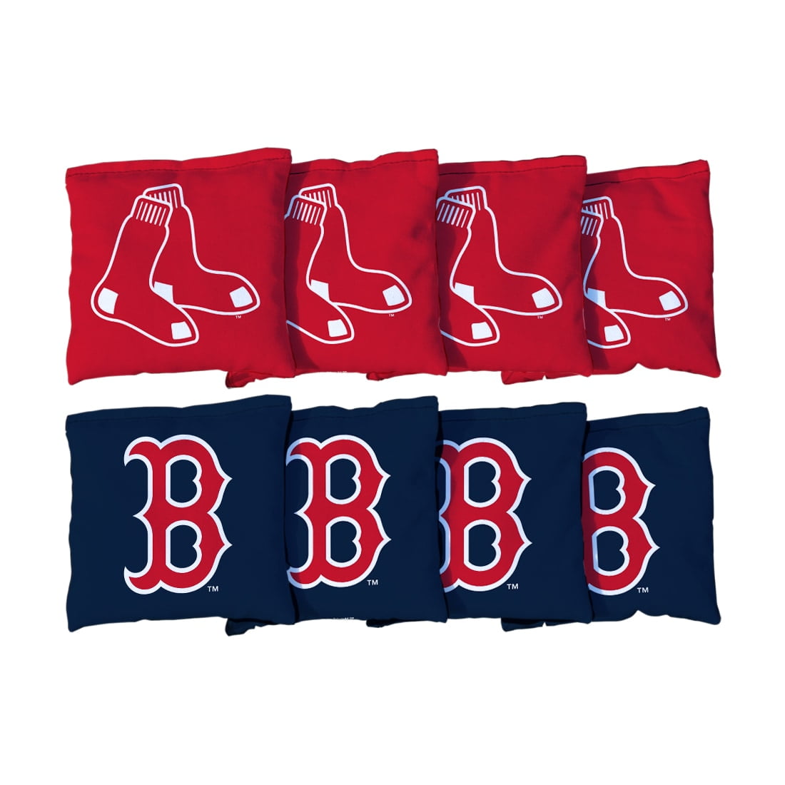 Boston Red Sox Set of 8 Cornhole Bean Bags FREE SHIPPING 