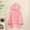 Pink, variant on Hooded Bathrobe for Juniors - Ultra-Soft 100% Polyester, Cute Cartoon Design, Versatile for Post-Bath/Lounging, Free Size, Purple