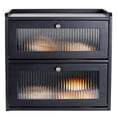 thumbnail image 1 of Panera Sunhoo de madera, 2 niveles, gran capacidad, negra, 1 of 7