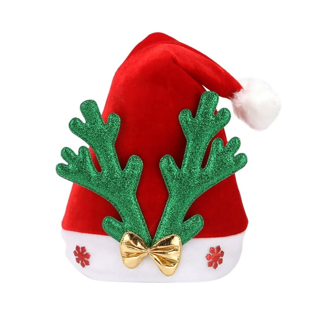 Adult Reindeer Christmas Hat Holiday Party Accessory Costume For Men And Women