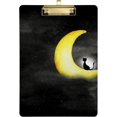 thumbnail image 2 of FMSHPON Golden Moon Black Cute Cat Clipboard Hardboard Wood Nursing Clip Board and Pull for Standard A4 Letter 13x9 inches, 2 of 5