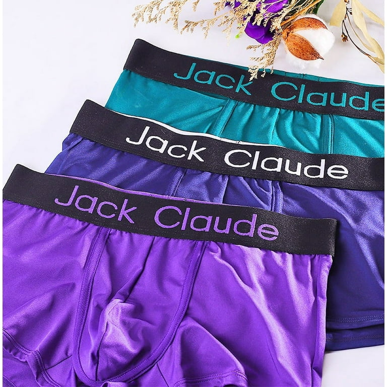 Jack Claude Sexy Men Boxer Briefs Men's Trunks Men's Underwear U Convex  Pouch Breathable 5 Pcs/Set,XXL