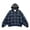 Dark Blue, variant on JIAYUE Men Zip Up Hoodie Stylish Plaid Color Block Oversize Long Sleeve With Pocket Sweatshirt Outerwear for Everyday Outings