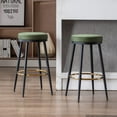 26" Counter Height Bar Stools Modern Backless Barstool with Gold