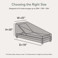 thumbnail image 2 of Covermates Ultima Chaise Lounge Cover – Heavy-Duty Weather-Resistant Polyester Outdoor Furniture Cover with Mesh Vent, Drawcord Hem, Buckle Straps, UV Protection, 2 of 7