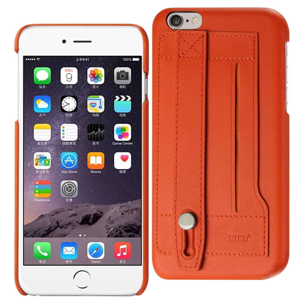 Jonge dame Kinderpaleis radar 2 X Iphone 6 Plus Genuine Leather Hand Strap Case In Tangerine For Use With Apple  Iphone 6s Plus 2-pack! - Walmart.com