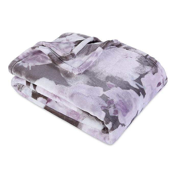 dusty purple throw blanket
