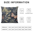 thumbnail image 6 of Awypu Ginkgo Leaves,Vintage Floral Throw Pillow Covers Decorative Square Pillowcase Cushion Covers for Sofa Couch Living Room Bedroom,2 Pcs White, 6 of 6