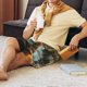 thumbnail image 5 of Fotbe Streamside Meditating Fox Pantalones Cortos de Pijama para Hombre, Ropa de Dormir, Pantalones de Pijama Cortos para Hombre-Large, 5 of 6