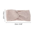 thumbnail image 3 of Ofertas Únicas 1 Pc Diadema Simple de Forro Polar Cruzado Color Rosa, 3 of 5