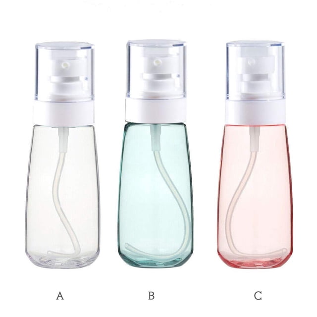 Plastic Empty Atomizer Recyclable Transparent Spray Bottle Portable 1 2 4 Travel Dispensing Bottle 60ml