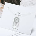 thumbnail image 3 of 925 Sterling Silver Feather Charm Necklace Pendant Dream Catcher Statement Choker Decoration Jewelry Luxury With You Accessories Trendy Best For Gift For Women And Men, 3 of 5