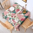 thumbnail image 2 of Pioneer Flower Floral Print Pattern Square Tablecloth,Waterproof Square Table Cover,Wipeable Spillproof Washable Table Cover for Home Kitchen Party Decor 42"X42"(107x107cm), 2 of 6