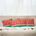 thumbnail image 7 of Ambesonne Fruit Throw Pillow Cover 4 Pack, Minimalistic Watermelon Art, 16", Jade Green Scarlet Black, 7 of 7