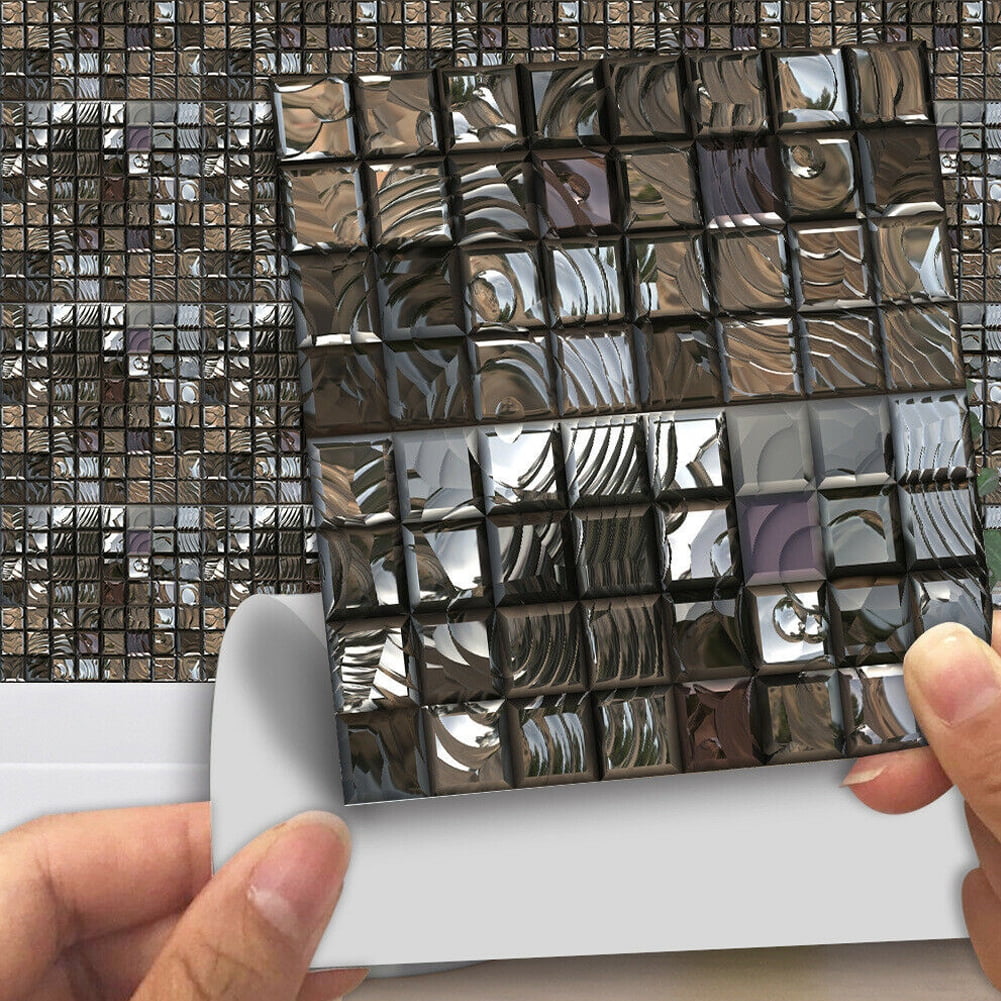 Peel and Stick Tile Backsplash for Kitchen, 6"x6" 3D Wall Sticker Panel