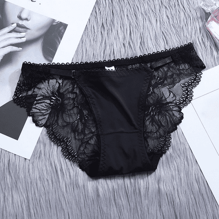 Fulorrnie Underwear for Women Seamless Comfort Breathable Cute Panty Hipster Elastic Waist Stretchable Ventilated Panties  Black  One Size