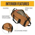 thumbnail image 3 of Classic Round Duffel with Utility Pouch, Heavy-Duty, Water-Resistant Packable Gear Bag for Jobsite, Gym, and Travel, 3 of 6