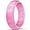 Pink, variant on 6mm Width Medical Grade Silicone Material Dome Style Wedding Band Ring