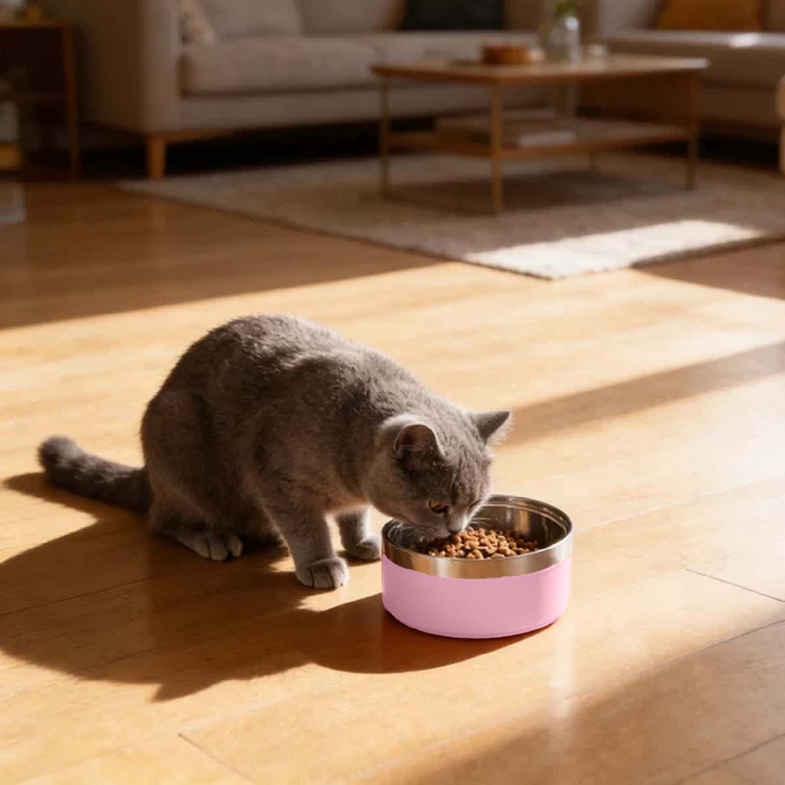 Gytml Diy Silicone Slow Feeder Dog Bowl, Interactive Puzzle Feeder For Fast Eaters, Non- Pet Food Bowl For Small Medium Dogs Cats Pink-18x8.5cm