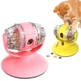 thumbnail image 2 of Comedero lento interactivo para gatos con dispensador de golosinas, juguete de enriquecimiento con rodillo giratorio para gatos de interior., 2 of 7
