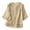 Khaki, variant on Womens Tops 2026 Plus Size Fashion Cotton Linen Loose Cotton Embroidery Mesh V-neck Shirt Woman