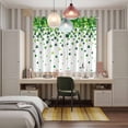 thumbnail image 4 of St. Patrick's Day Kitchen Curtains Window Panels, Spring Lucky Shamrocks Rustic Leaves Insulated Window Treatment Curtain, Grommet Curtains for Bedroom/Living Room/Bathroom, 2 Piece 42"Wx63"L, 4 of 8