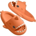 thumbnail image 1 of Divertidas sandalias de tiburón para baño, ducha, antideslizantes, para exteriores, para parejas, de verano, para hombres y mujeres, 1 of 3