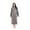 Grey, variant on Women Fleece Robe Plush Long Zip Front Warm Soft Zippered Bathrobes S-3XL RHW4002-A-XL