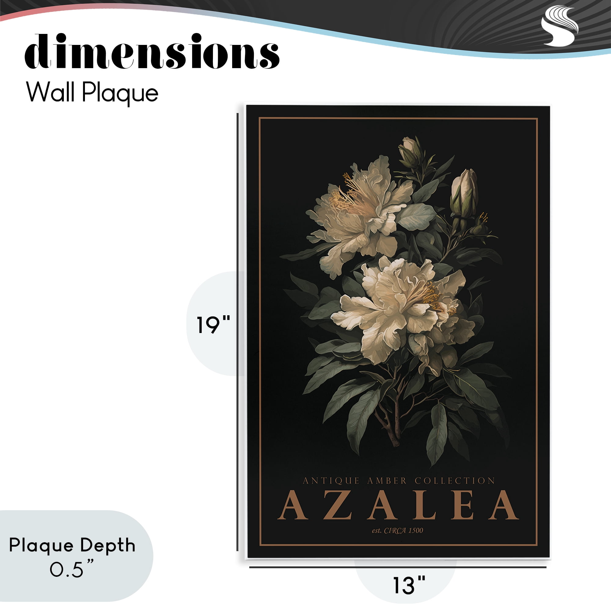 Stupell Industries Antique Azalea Light Wall Plaque Art, design by Chris Giampietro