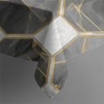 thumbnail image 5 of Gray White Gold Marble Pattern Square Tablecloth,Waterproof Square Table Cover,Wipeable Spillproof Washable Table Cover for Home Kitchen Party Decor 52"x52"(132x132cm), 5 of 6