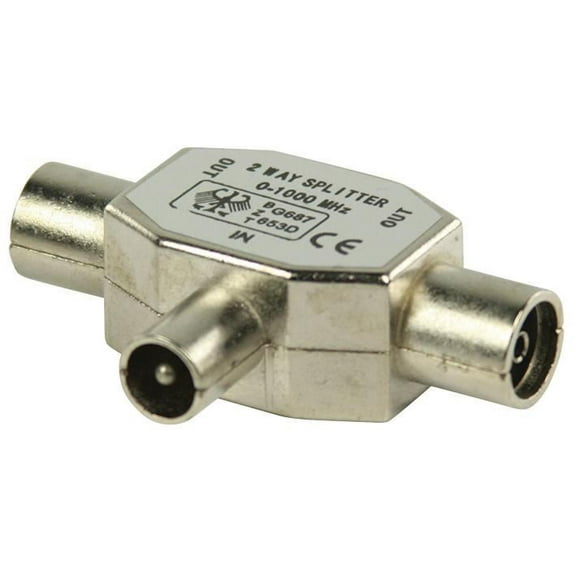 VALUELINE - Coaxial T Splitter - Male to 2x Female