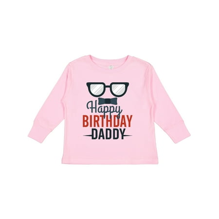 

Inktastic Happy Birthday Daddy Gift Toddler Boy or Toddler Girl Long Sleeve T-Shirt