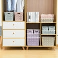 thumbnail image 5 of TEAFIRST Set of 4 Storage Bins, Organizer Container with Lids Stackable for Bathroom, Plastic, Blue, 5 of 5