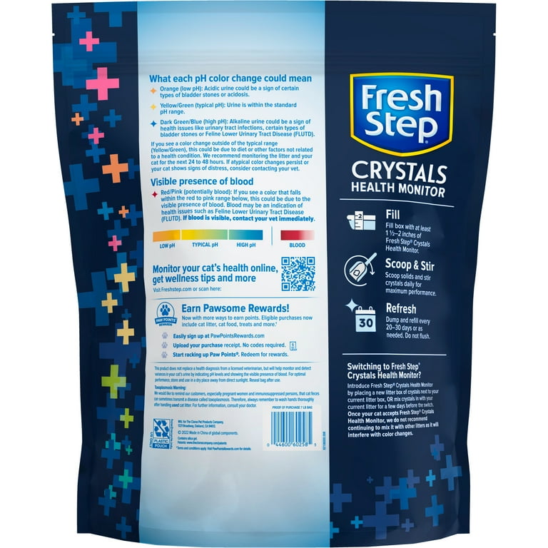 Fresh Step Crystals Health Monitoring Cat Litter 7 lbs
