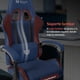 thumbnail image 4 of Silla Gamer BALAM RUSH POWER RUSH V2 Ergonomica Reclinable Azul - Guinda BR-944502 Comodidad duradera y estilo único, 4 of 6