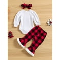 thumbnail image 3 of Canis Newborn Baby Girls Cotton Tops Romper Floral Pants 3Pcs Outfits Set Clothes, 3 of 7