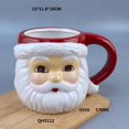 thumbnail image 3 of Taza de agua de Cerámica de Papá Noel YUBINGJIE decoración navideña en relieve, 3 of 4