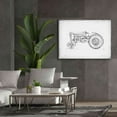 thumbnail image 5 of Epic Graffiti 'Inverted Tractor Blueprint I' by Ethan Harper, Giclee Canvas Wall Art, 54"x40", 5 of 8