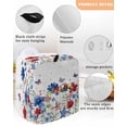 thumbnail image 3 of Blue Red Spring Floral Stand Mixer Dust Cover with Storage Pocket & Handles,Pastoral Flowers Butterflies Watercolor Fits All Tilt Head & Bowl Lift Kitchen Appliance Cover Accessories,4.5-5 Quart, 3 of 6