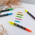 thumbnail image 5 of Pentel Twin Checker Dual-Tip Highlighter, Chisel Tip, Assorted Colors (GF/Gk/GP/GS), 4-PK (SLW8BP4M), 5 of 7