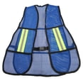 thumbnail image 1 of Chaleco de Seguridad Vial Mexsafe Malla Color Azul Rey, 1 of 5