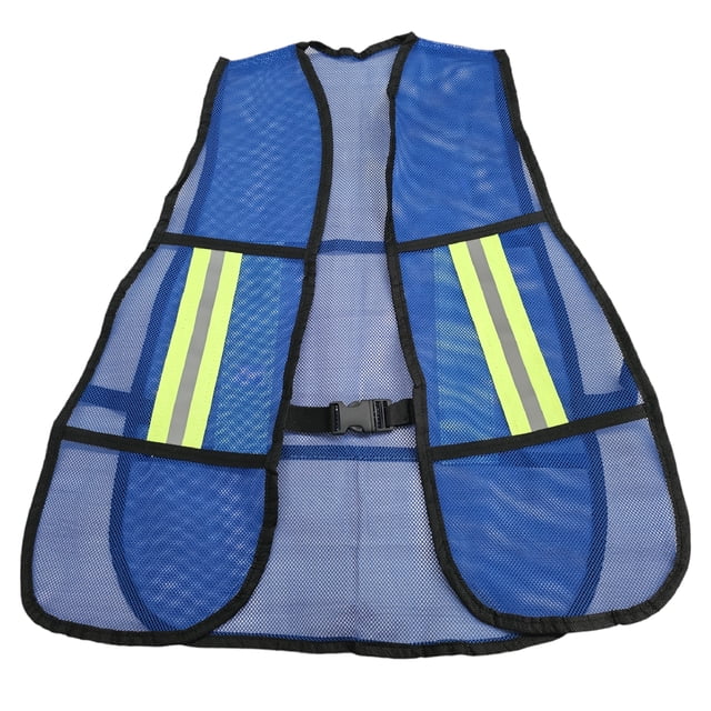 Chaleco de Seguridad Vial Mexsafe Malla Color Azul Rey